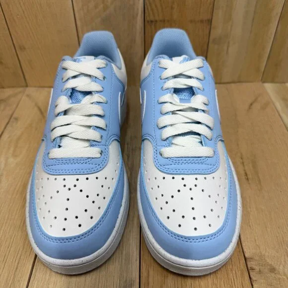 Nike Womens Court Vision LO P NBK Size 5.5 Summit White/Football Grey IM1652-100 - Picture 2 of 15